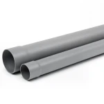مواسير UPVC ضغط 16 بار SDR 17 مقاس 225 ملم سماكة 13.4 ملم لون رمادي