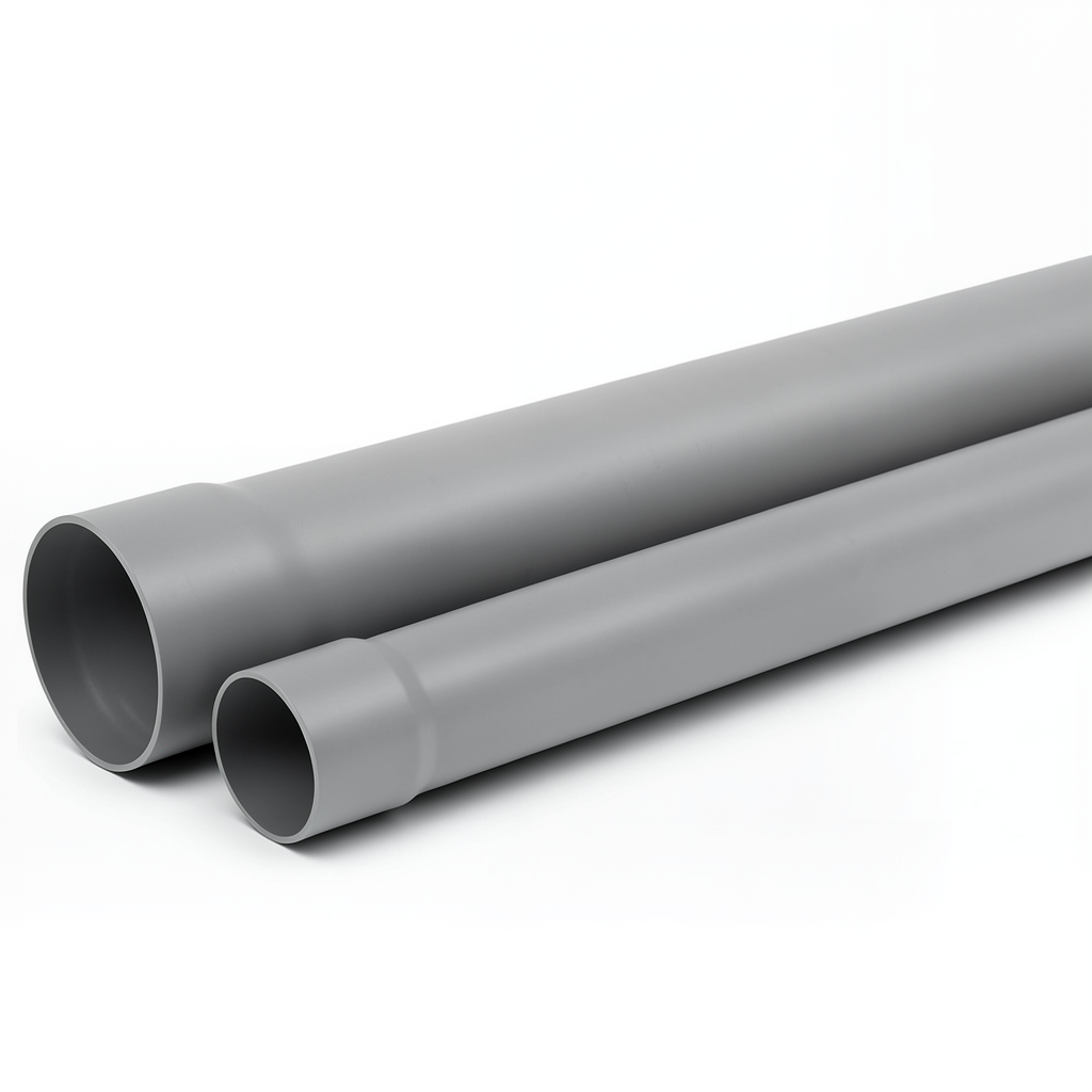 مواسير UPVC ضغط 16 بار SDR 17 مقاس 225 ملم سماكة 13.4 ملم لون رمادي
