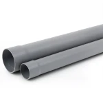 أنابيب UPVC ضغط 16 بار SDR 17 مقاس 160 ملم سماكة 9.5 مم لون رمادي