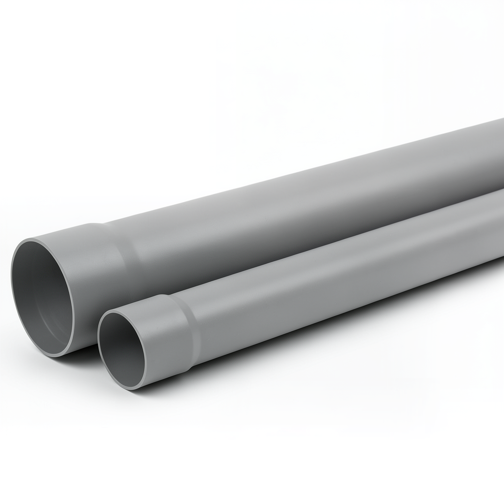UPVC Pipe SDR 13.6 PN 20 Bar Size 160 mm Thickness 11.8 mm Grey Color