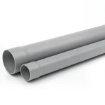 مواسير بلاستيك UPVC ضغط 16 بار SDR 17 مقاس 250 مم سمك 14.8 مم لون رمادي