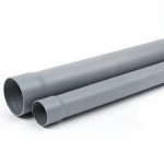 مواسير بلاستيك UPVC ضغط 20 بار SDR 13.6 مقاس 125 ملم سماكة 9.2 ملم لون رمادي