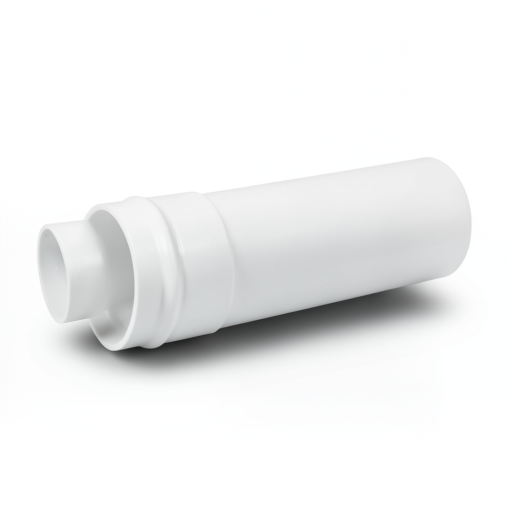 UPVC Plastic Pipe for Sewerage Systems SDR 26, 50 mm OD, 2.0 mm Thickness, White Color