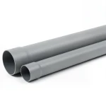 مواسير UPVC ضغط 20 بار SDR 13.6 مقاس 140 مم سماكة 10.3 ملم لون رمادي