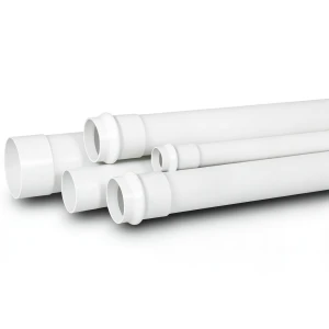 UPVC Pipe for Sewerage Systems SDR 26 63 mm OD 2.5 mm Thickness White