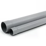 أنابيب UPVC SDR 13.6 ضغط 20 بار مقاس 160 ملم سماكة 11.8 مم لون رمادي