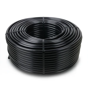 HDPE Plastic Coil Pipe PN 6 Bar PE 80 OD 125 mm Thickness 7.1 mm Black