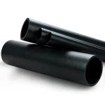 HDPE Plastic Pipe PN 6 Bar PE 80 OD 225 mm Thickness 12.8 mm Black