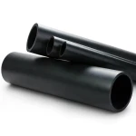 HDPE Plastic Pipe Nominal Pressure 6 Bar PE 80 OD 250 mm Thickness 14.2 mm Black