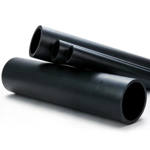أنابيب HDPE ضغط 6 بار PE 80 قطر خارجي 355 مم سماكة 20.1 مم لون أسود