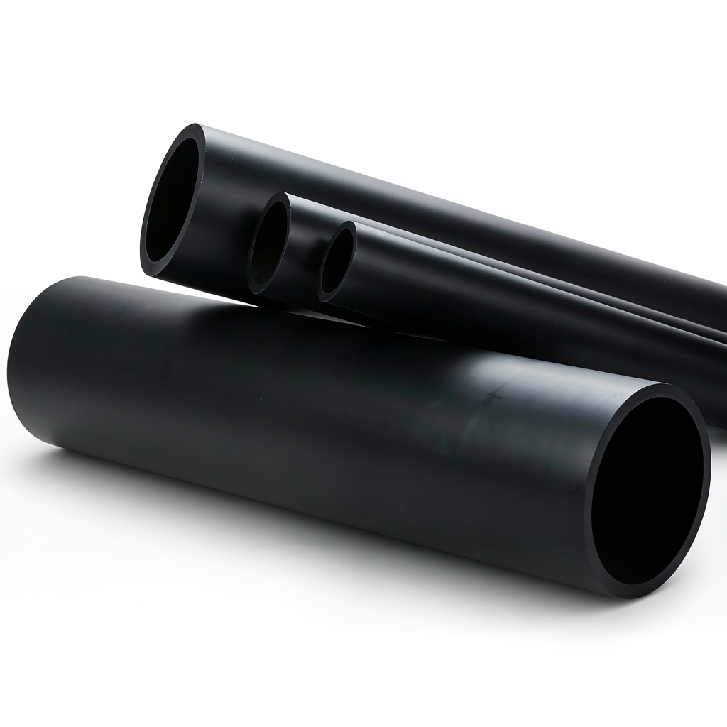 HDPE Pipe PN 6 Bar PE 80 Outside Diameter 400 mm Thickness 22.7 mm Black