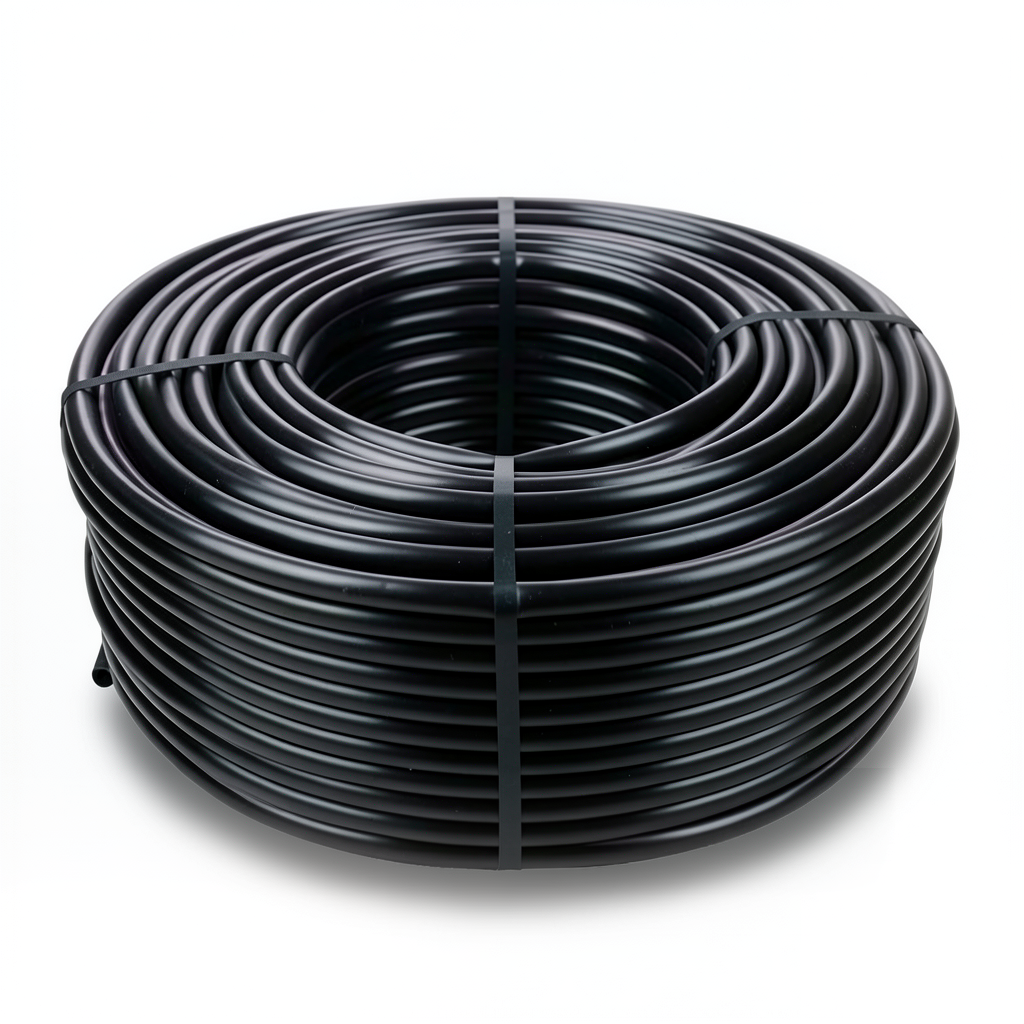 HDPE Plastic Coil Pipe Nominal Pressure 3.2 Bar PE 80 OD 63 mm Thickness 2.0 mm Black