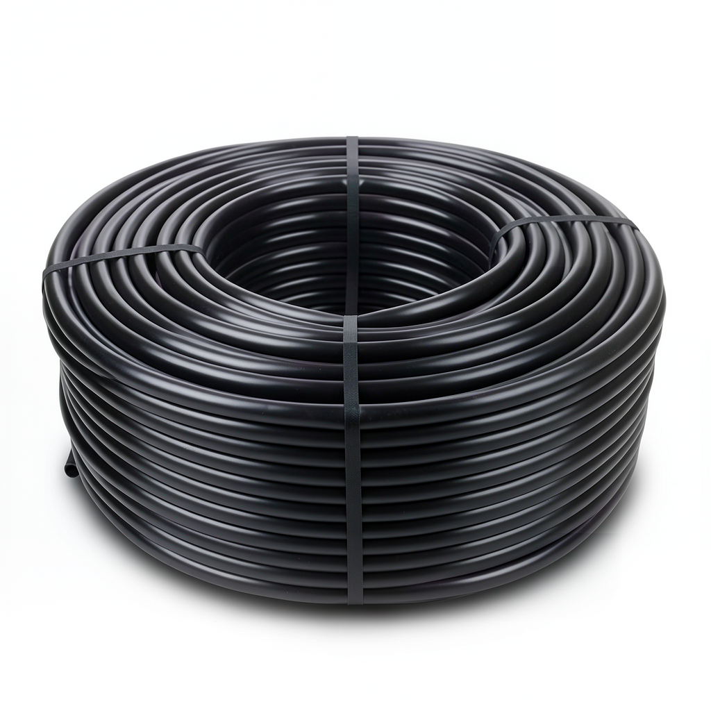 HDPE Coil Pipe PN 3.2 Bar PE 80, 75 mm OD, 2.3 mm Thickness, Black
