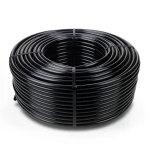 لفة أنابيب بلاستيك HDPE ضغط 3.2 بار PE 80، قطر خارجي 90 مم، سماكة 2.8 مم، أسود