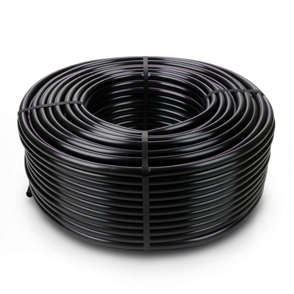 HDPE Pipe Nominal Pressure 4 Bar PE 80 Outer Diameter 40 mm Thickness 1.8 mm Black