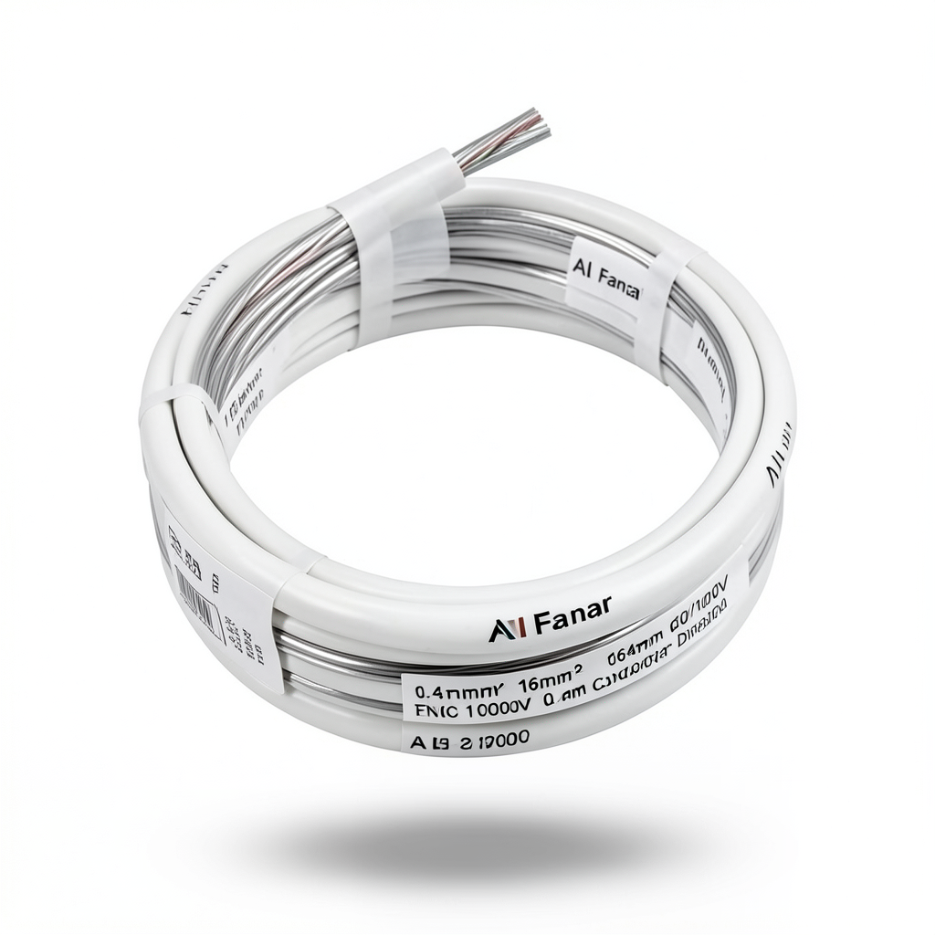 Flexible Tinned Copper Electrical Wire 16mm² 600/1000V, 0.4mm Conductor Diameter, PVC Insulation, White | Al Fanar