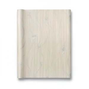 Italian Wallpaper Floral Design Beige Color, Size 10mx0.73m, Model 81032