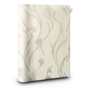Italian Wallpaper Floral Design Beige Color, Size 10mx0.73m, Model 81037