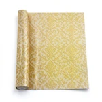 Pattern Wall Covering 10m x 1.06m Golden Color, Model 41302