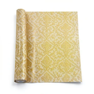 Pattern Wall Covering 10m x 1.06m Golden Color, Model 41302