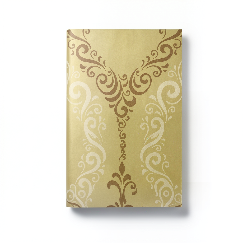 Classic Wallpaper Length 10m, Width 0.53m, Gold Color, Model 225037VE