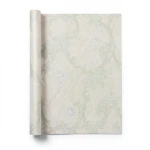 Italian Wallpaper Floral Design Pale Beige, Size 10mx0.73m