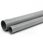 UPVC Plastic Pipe SDR 13.6 PN 20 Bar Size 125 mm Thickness 9.2 mm Gray Color