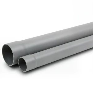 UPVC Plastic Pipe SDR 13.6 PN 20 Bar Size 125 mm Thickness 9.2 mm Gray Color