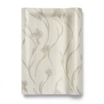 Italian Wallpaper Floral Design Beige Color, Size 10mx0.73m, Model 81037