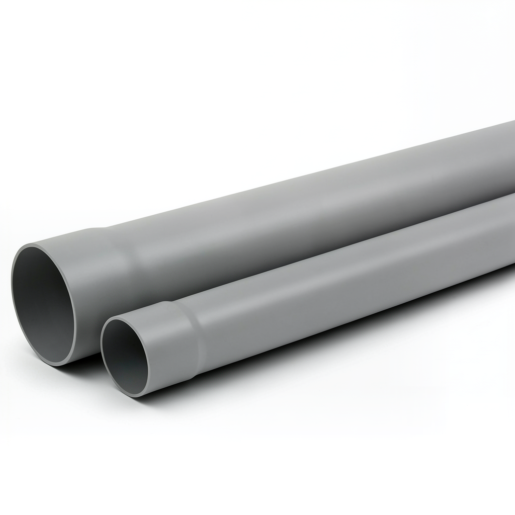 UPVC Pipe SDR 13.6 PN 20 Bar Size 160 mm Thickness 11.8 mm Grey Color