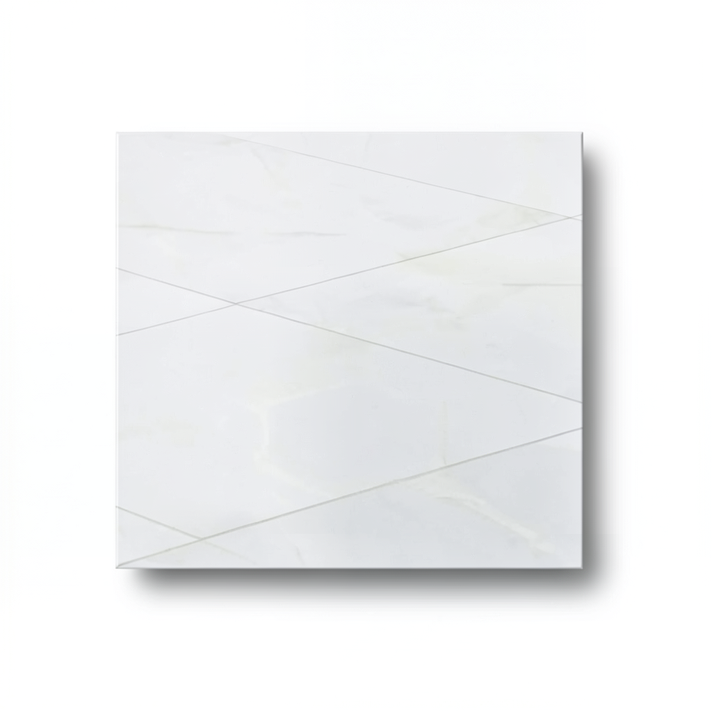 Indian Polished Porcelain Flooring 0.9×80×80 cm White, Pazar Model