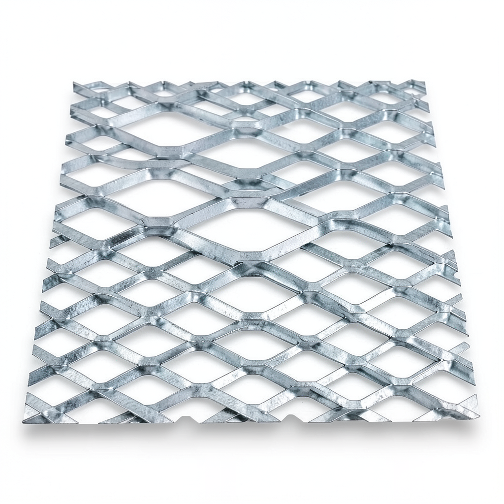 Galvanised Steel Expanded Metal Mesh Bahri 1.8 mm Thickness 6 m Length 1.22 m Width