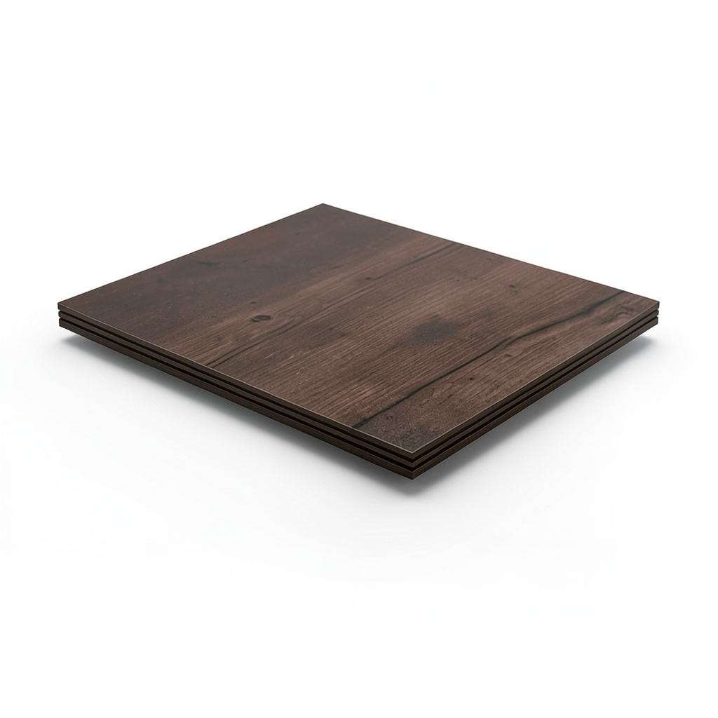 Spanish Wood Porcelain Flooring 20×120 cm, Chocolate Color, Bricola Model