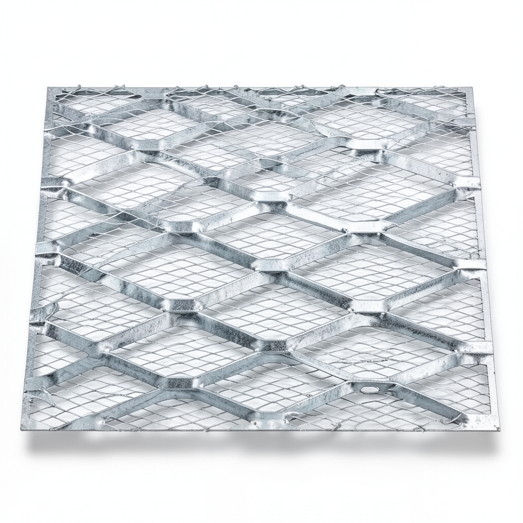 Galvanised Steel Expanded Metal Mesh Bahri Thickness 1.4 mm Width 1.22 m Length 7 m