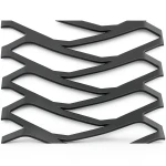 Hot Rolled Expanded Metal Mesh Momawaj Thickness 1.2 mm Size 2.44×7 meter