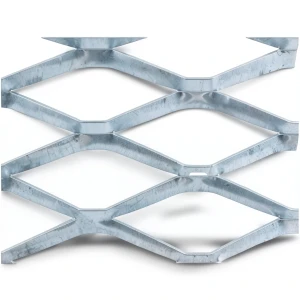 Galvanised Steel Expanded Metal Mesh Bahri 1.5 mm Thickness 1.22 m Width 7 m Length