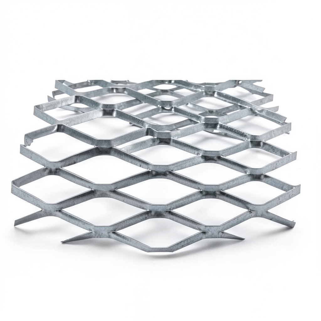 Galvanised Steel Expanded Metal Mesh Bahri Thickness 1.8 mm Width 1.22 m Length 7 m