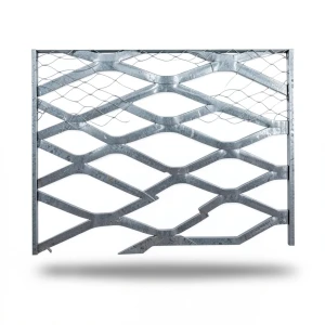 Galvanised Steel Expanded Metal Mesh Bahri 3.8 mm Thickness 1.22 m Width 1 m Length
