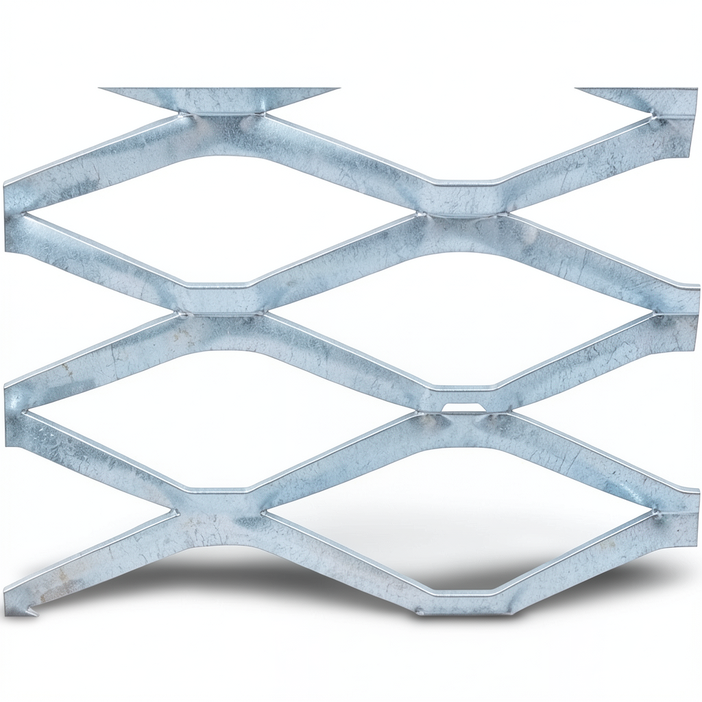 Galvanised Steel Expanded Metal Mesh Bahri Thickness 2.7 mm Width 1.22 M Length 7 meter