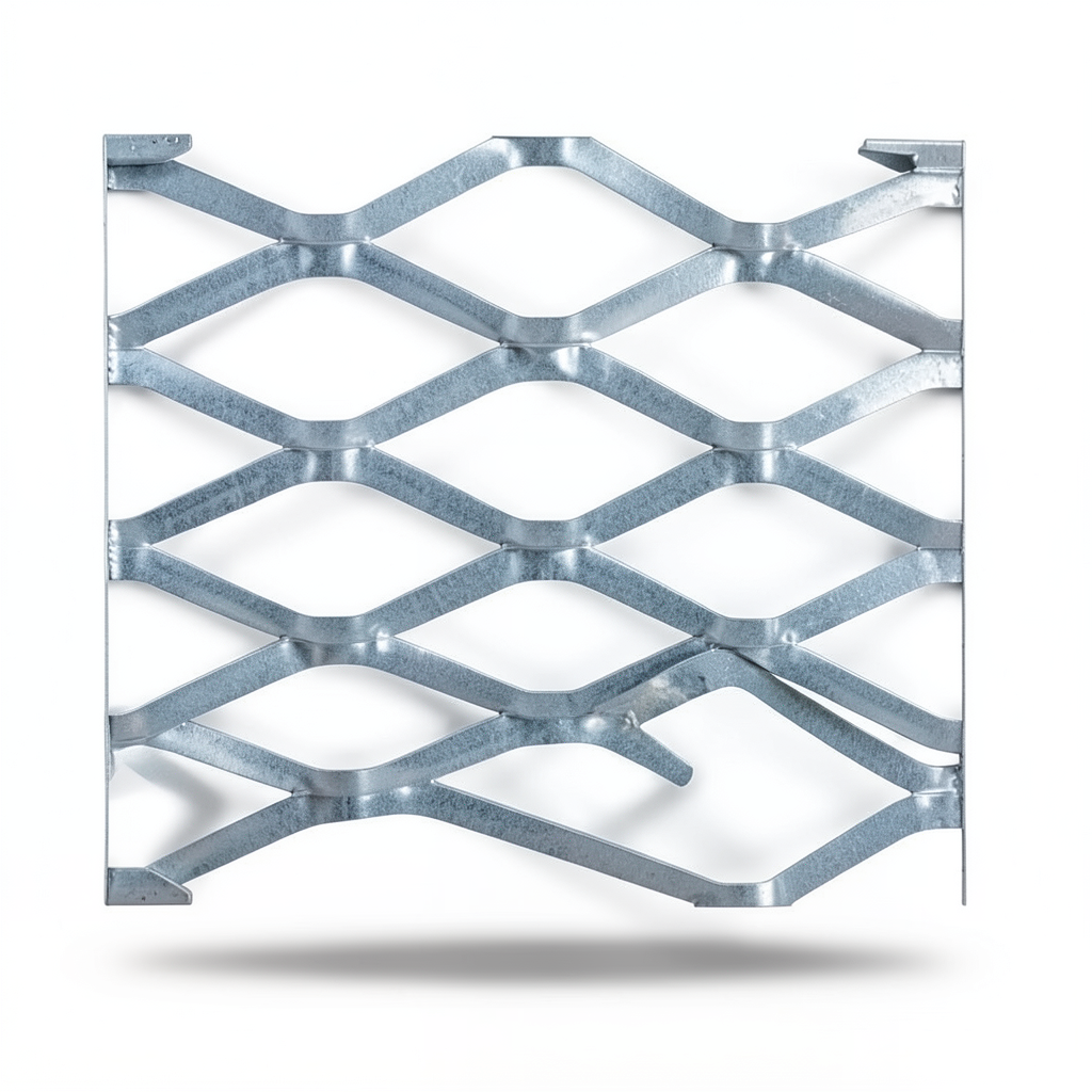 Galvanised Steel Expanded Metal Mesh Bahri 3.8 mm Thickness 1.22 m Width 1 m Length