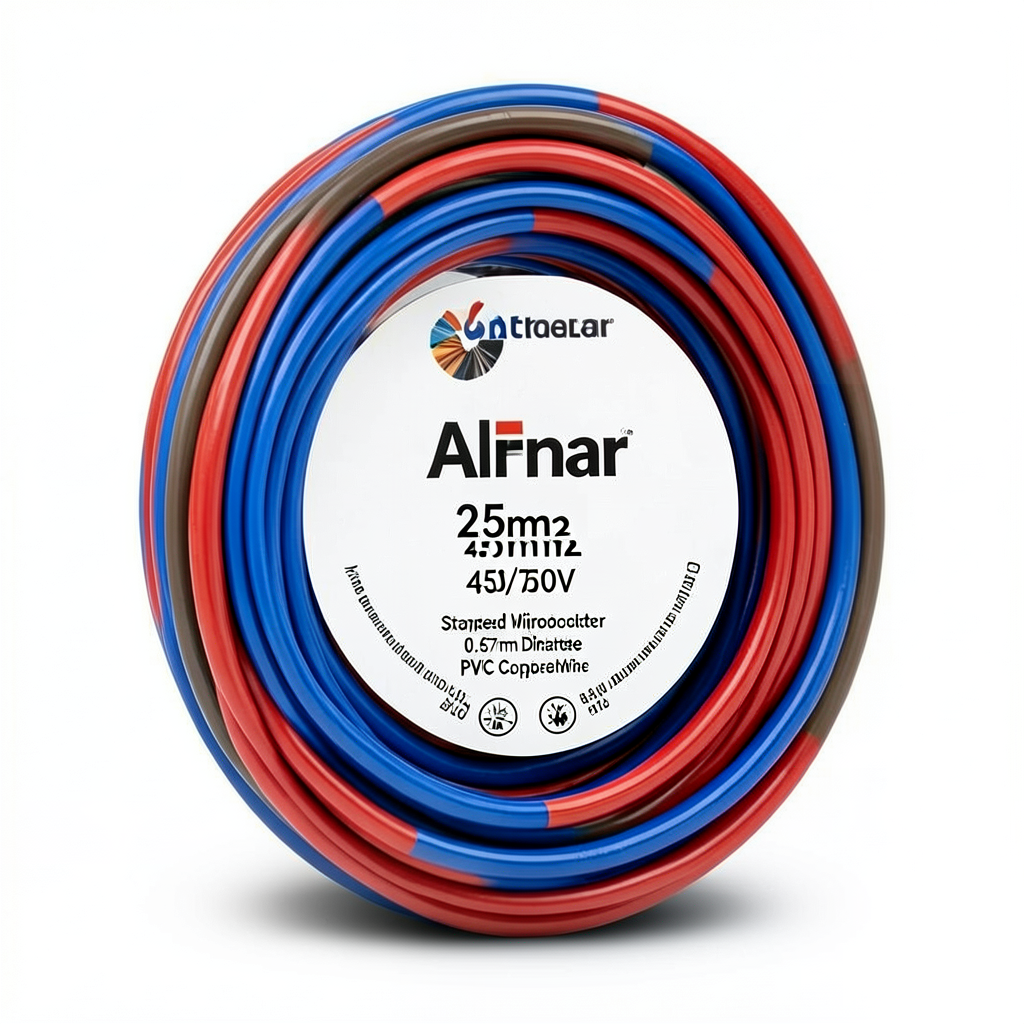 Stranded Wire Coil 2.5mm2 450/750V Copper Conductor 0.67mm Diameter PVC Sheathed | Al Fanar