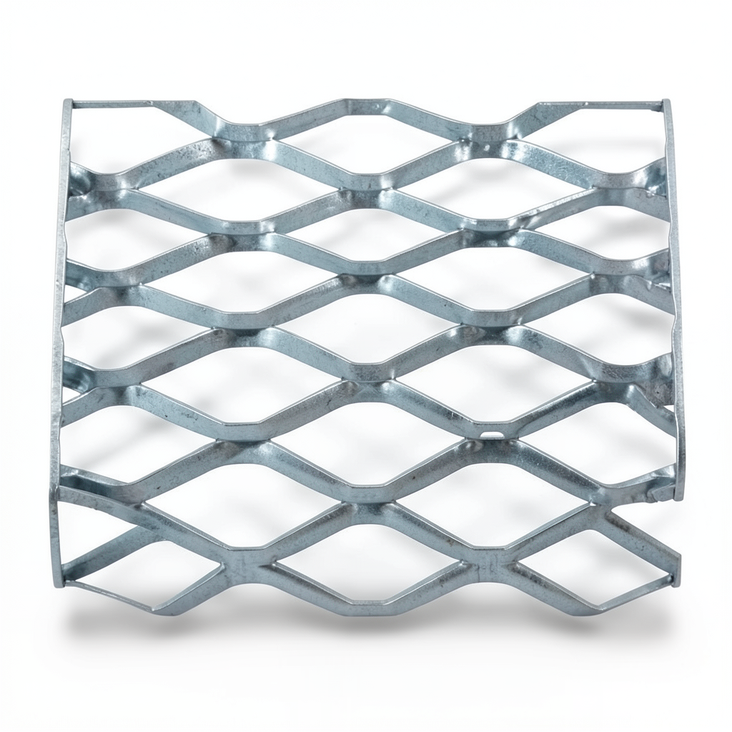 Galvanised Steel Expanded Metal Mesh Bahri Thickness 2.8 mm Width 1.22 m Length 2 m