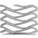 Hot Rolled Expanded Metal Mesh Momawaj Design Thickness 5.8 mm Size 2.44×1 m