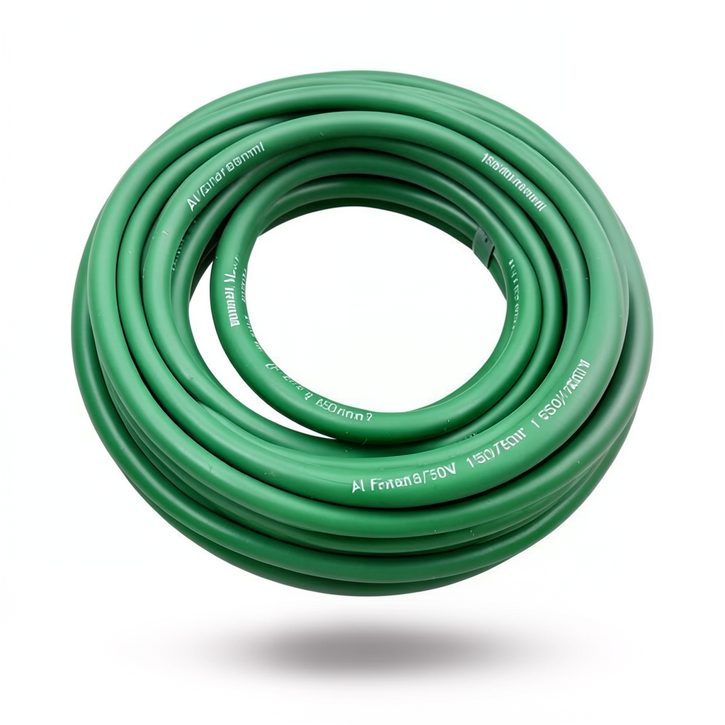PVC Insulated Stranded Copper Single Electrical Wire 150mm, 450/750V Green | Al Fanar