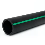 مواسير HDPE ضغط 4 بار [PE 80] قطر خارجي 315 مم SDR 41 لون اسود مع خط اخضر
