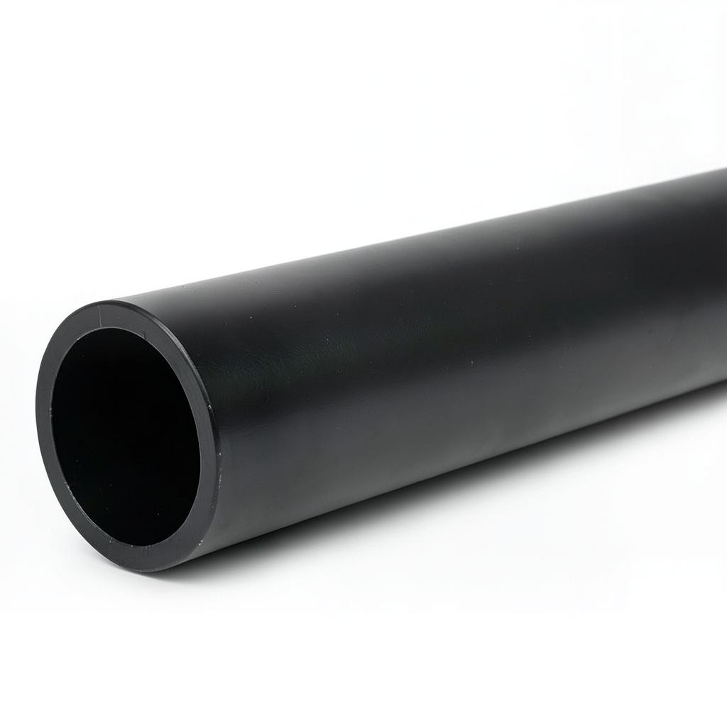 مواسير HDPE ضغط 6 بار PE 80 قطر خارجي 180 مم SDR 22 لون أسود