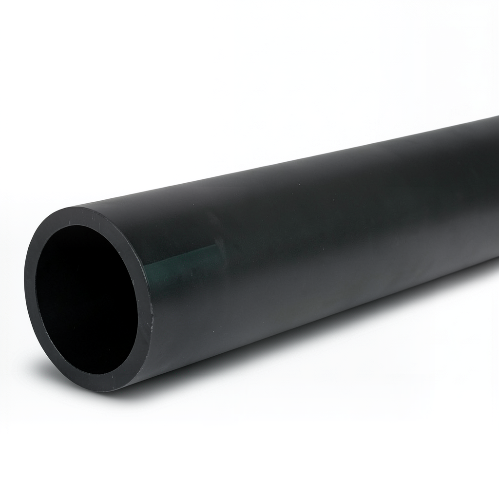 أنابيب HDPE ضغط 6 بار PE 80 قطر خارجي 200 مم SDR 22 لون أسود