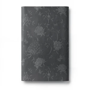 Dutch Floral Wallpaper 10 m x 0.53 m Dark Gray, Model 18420