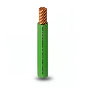 كابل نحاس THHN/THWN معزول PVC 105 درجة مئوية مقاس 8.37 مم² 600 فولت طول 500 قدم أخضر | شركة الفنار