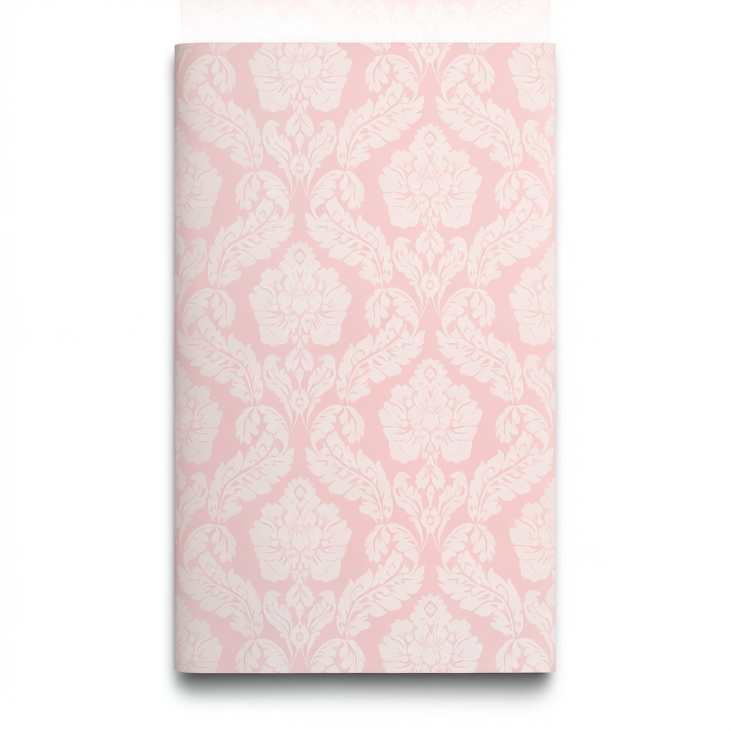 Wallpaper Classic Design 10 m x 0.53 m, Pink Color, Model 17432